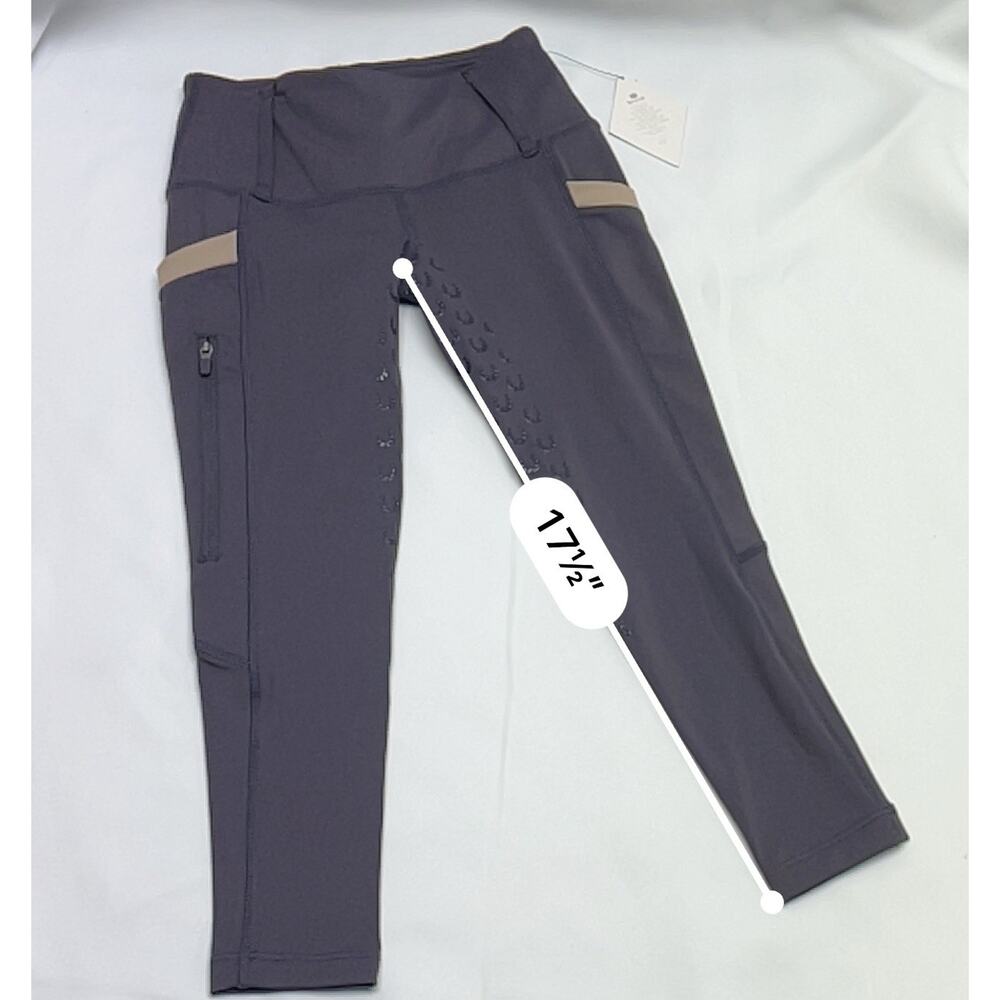 FitsT4 Sport Lavender Comfort Equestrian Riding Pants Leggings Kids Size XS - Picture 5 of 9